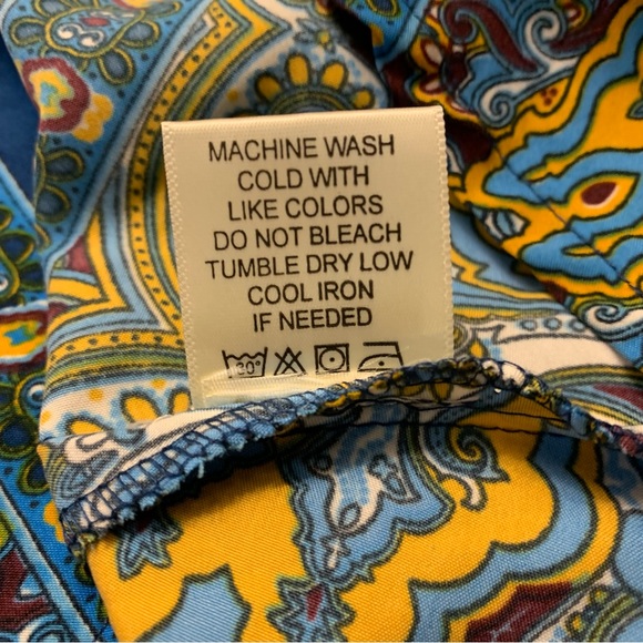 Beautiful Flowy Maxi Dress Made in India With Small Rope Waist Tie Size Small - Picture 10 of 12